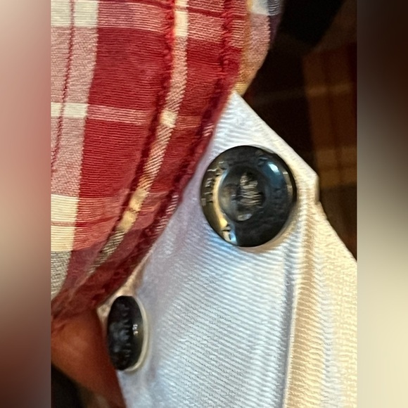 Timberland Men’s Plaid 2 Pocket Long Sleevee Oxford Shirt Regular Fit Size Large - Picture 5 of 8